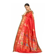 Saree Cotton Paithani Double Pallu 