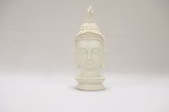 8" POLYRESIN BUDHA HEAD WITH CHOTI