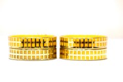 Glass Bangle set of 4 Yellow Check