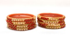 Tik Tok Fiber Bangle set of 8 (2x4)