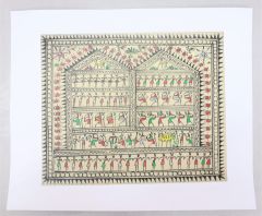 Pattachitra T Silk Tribal  11"*8" (3)